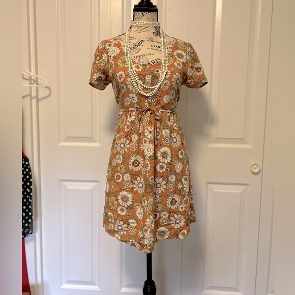 Cute Hippy Colourful Boho Flower Dress - Picture 3 of 5